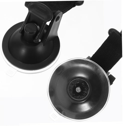 Dog Bath Tether with Suction Cup Adjustable Nylon Black - Image 7