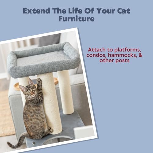 TRIXIE Replacement Sisal Post for Cat Scratching Posts, Backup Scratcher for - Image 2
