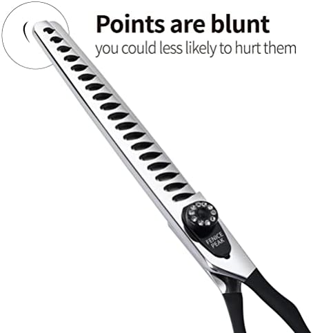 7.0'' Dog Chunker Scissors For Grooming 440C Stainless Steel Black Non-Slip - Image 4
