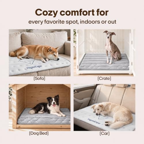 Vagascape Dog Crate Pad, Reversible Warm/Cooling Mat - Image 6