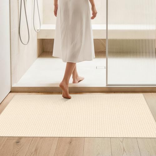 2x4 Waffle Bathroom Runner Rug: Super Absorbent Anti Slip Bath Mat - Image 6