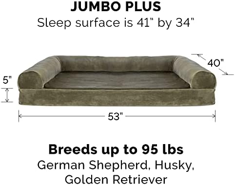 Furhaven Orthopedic Dog Bed for Large Dogs w/ Removable Bolsters & Washable - Image 2