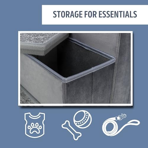 TRIXIE 4-Step Velour Pet Stairs - Image 5