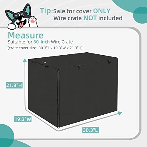 Seiyierr Dog Crate Cover, 30 Inch Dogs Kennel Covers - Image 2