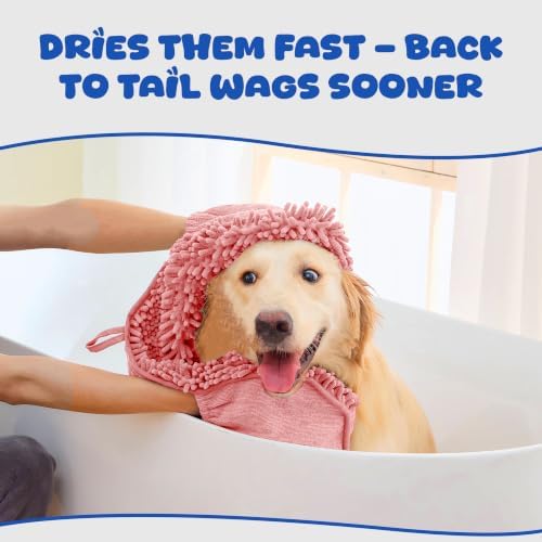 Dog Towel for Drying Dogs Large, Super Absorbent Microfiber Dog Bath Towel - Image 7