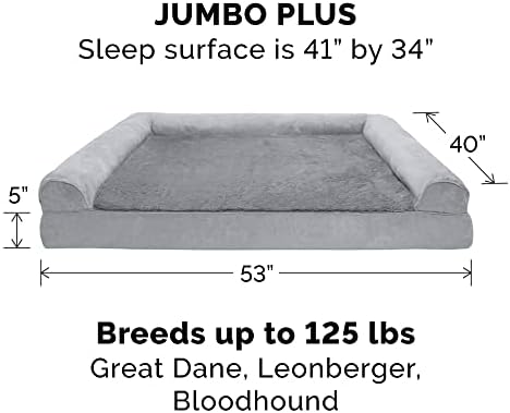 Furhaven Orthopedic Dog Bed for Large Dogs w/ Removable Bolsters & Washable - Image 3