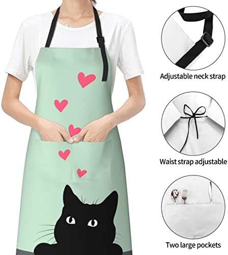 Perinsto Waterproof Apron With 2 Pockets Kitchen Chef Aprons Bibs - Image 3