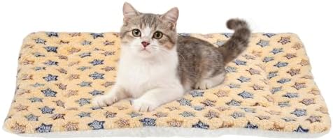 Dog Cat Bed Mat, Soft Coral Fleece Pet Cushion Pad by Unknown
