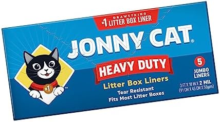 JONNY CAT Litter Box Liners, Heavy Duty Drawstring Liners, 5 Liners per Box - Image 5
