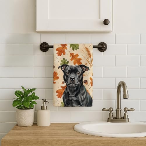 Caroline's Treasures Staffordshire Bull Terrier Dogs Kitchen Towel 15x25 - Image 2