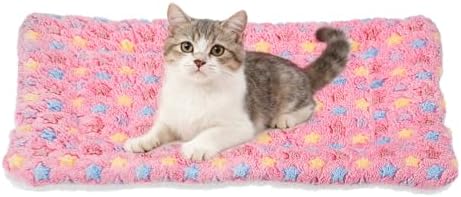 Dog Cat Bed Mat, Soft Coral Fleece Pet Cushion Pad by Unknown