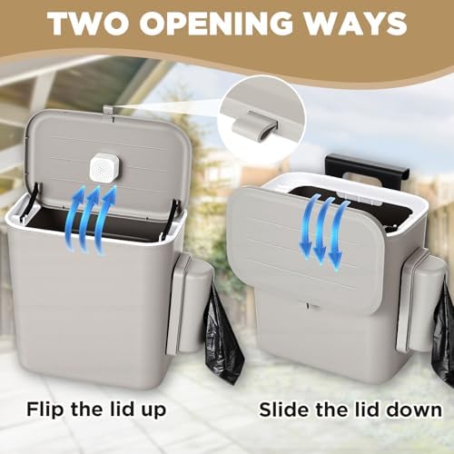 Mifoci Dog Poop Trash Can Outside, 2.4 Gallon - Image 3