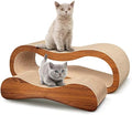 FluffyDream 2 in 1 Cat Scratcher Cardboard Lounge Bed, Cat Scratching Post by FluffyDream