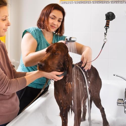 Dog Bath Tether Abs, Foam Cotton, Stainless Steel, Adjustable Buckle - Image 3