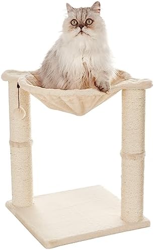 Amazon Basics Cat Tower with Hammock Bed and Scratching Post by AmazonBasics