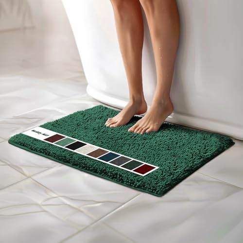 Muddy Mat Chenille Bathroom Rugs Quick Dry Microfiber Mats Non Slip Washable by MuddyMat%C2%AE