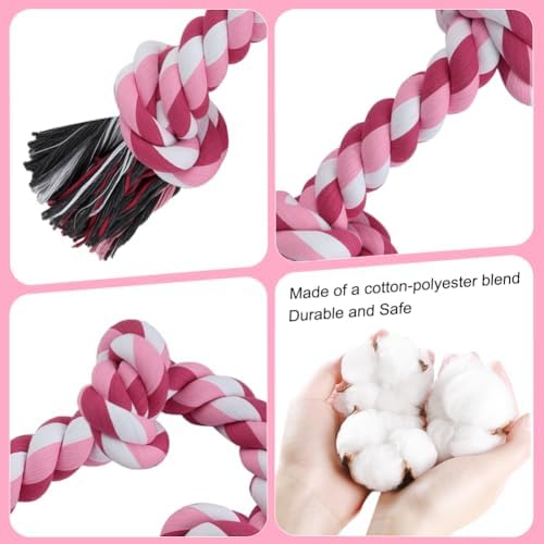 SZEE Dog Rope Toy for Large Dogs, 37 Inch 5 Knots, Tug of War Rope for Large - Image 4