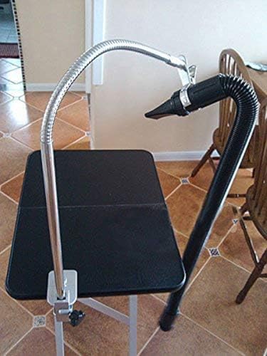 Heavy Duty Dog Pet Grooming Table Hair Dryer Stand Hose Tube Holder Hands-Free - Image 5