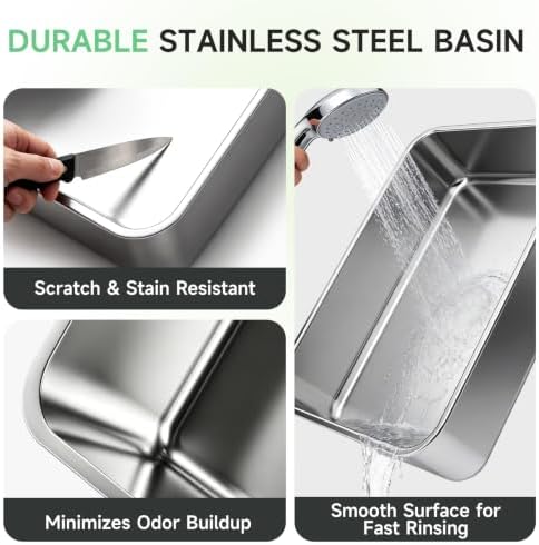 High-Sided Stainless Steel XL Cat Litter Box - Image 3