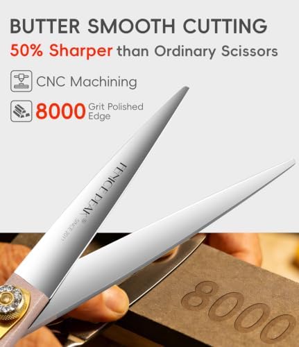 8'' Professional Dog Grooming Scissors Set Rose Gold 440C Stainless Steel - Image 7
