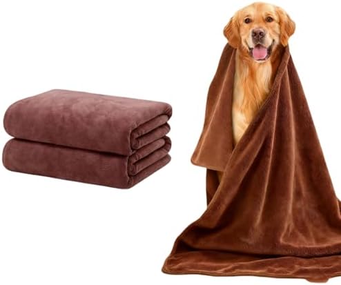 2 Pcs Microfiber Dog Towels for Drying Dogs Large, 55 X 27 Inch by Unknown