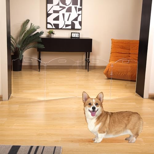 Clear Acrylic Freestanding Dog Gates - Image 6