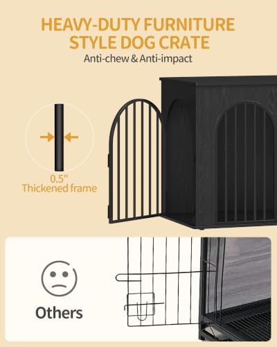 Hzuaneri 46.5'' Dog Crate Furniture, Dog Kennel Indoor - Image 6