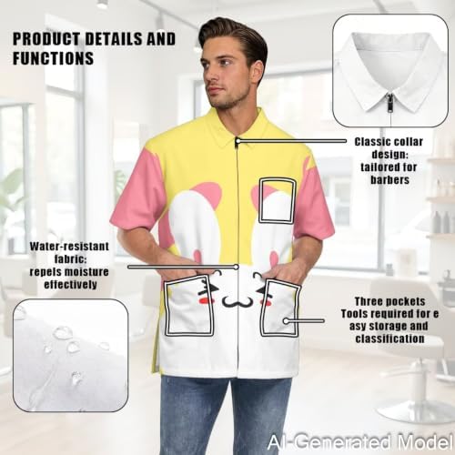 Dog Grooming Smock for Women & Men Water & Hair Repellent - Image 5