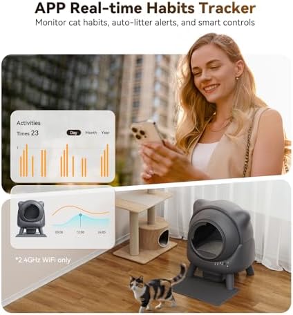 Automatic Litter Box, FEELNEEDY Self Cleaning Litter Box, Odor Control Robot - Image 4