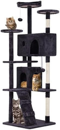 FDW | 70" Cat Tree Tower | Ashy | Multi-Level Indoor Activity Center by FDW