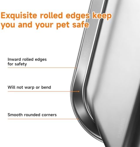 Stainless Steel Cat Litter Box Sturdy Metal Pan - Image 7