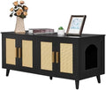 Homhedy Boho Cat Litter Box Enclosure by Homhedy