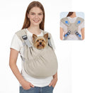 Supet Dog Sling Carrier for Pets, Adjustable Hands Free Front Chest Pouch by Supet