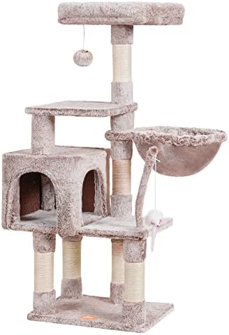 Heybly Cat Tree with Toy, 43.3 inch Cat Tower - Image 5