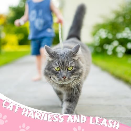 2 Pack Floral Cat Harness and Leash Escape Proof Adjustable Kitten Harness - Image 7