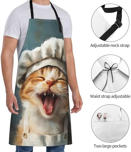Art Apron with Pocket for Women Men - Image 2