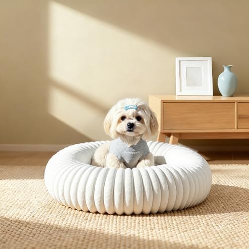 Calming Dog Bed Anti-Anxiety Donut Dog Beds - Image 7