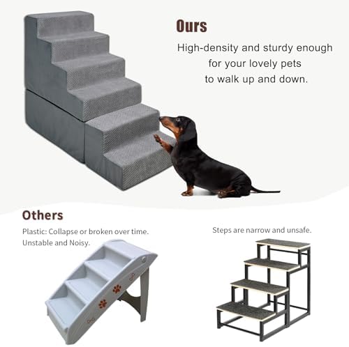 6-Step 35D Foam Dog Stairs Steps - Image 5