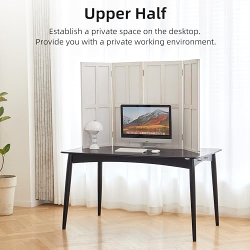 4 Panel Room Divider, 2-in-1 Detachable Privacy Screen - Image 3