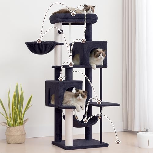 Gitelsnour Cat Tree Tower with Sturdy Steel Tube - Image 5