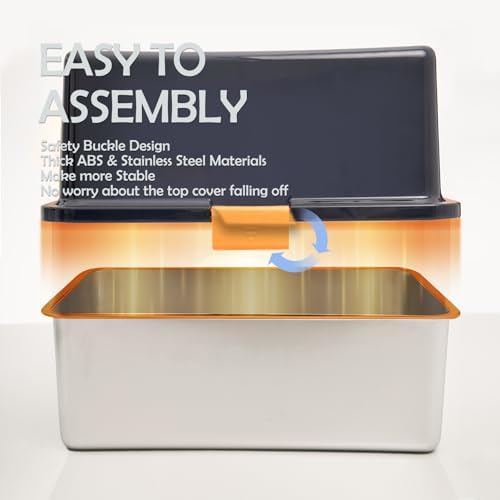 MEEXPAWS Stainless Steel Cat Litter Box Top Entry XL Large - Image 5