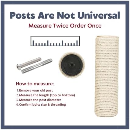 TRIXIE Replacement Sisal Post for Cat Scratching Posts, Backup Scratcher for - Image 4