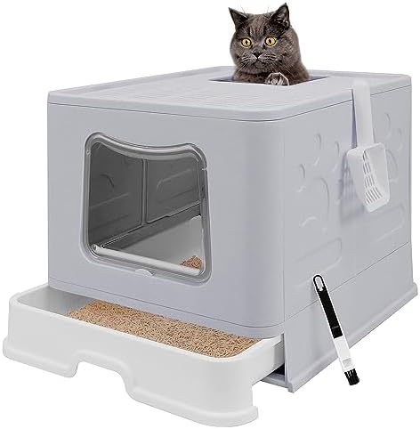 XL Foldable Cat Litter Box by FriendsofPeopleHappinessofPets