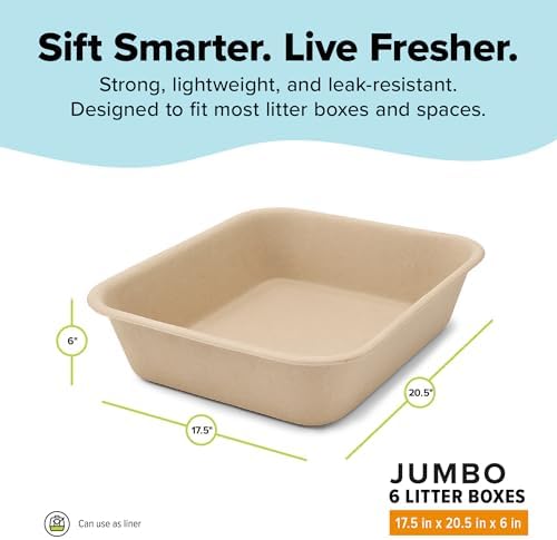 Kitty Sift Disposable Cat Litter Box Jumbo, Durable and Portable - Image 3