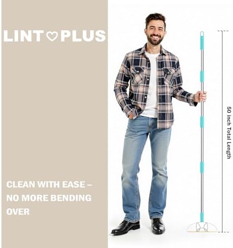 Heavy Duty Carpet Rake – 50" Ultra-Long Pet Hair Remover Tool by LINTPLUS - Image 2