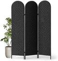 3 Panel PE Rattan Room Divider, Privacy Screen by Aletheiawu