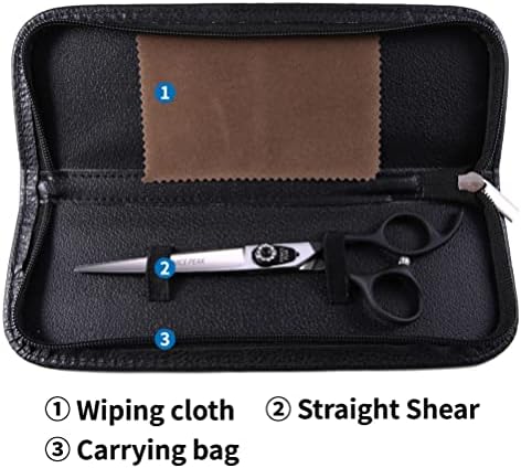 7.0'' Dog Straight Scissors For Grooming Pet Hair Cutting Shears 440C Stainless - Image 6