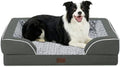 Waterproof Orthopedic Dog Bed for Medium Dogs, Dark Grey by CasaPaw