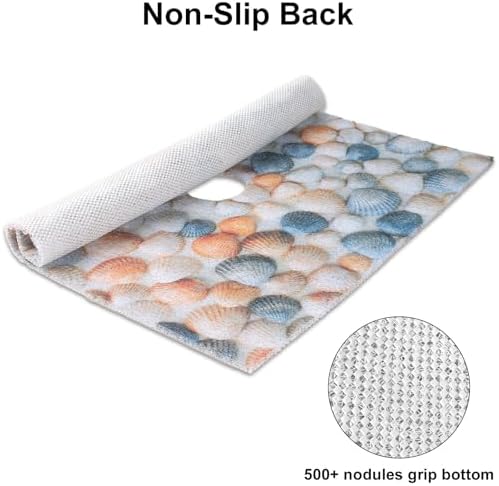 Square Shower Mat, Yonala 27 x 27 Inch Stylish Non Slip Shower Mats - Image 3