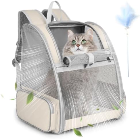 Cat Backpack Carrier, Small Dog Carrier Backpack by SSAWcasa